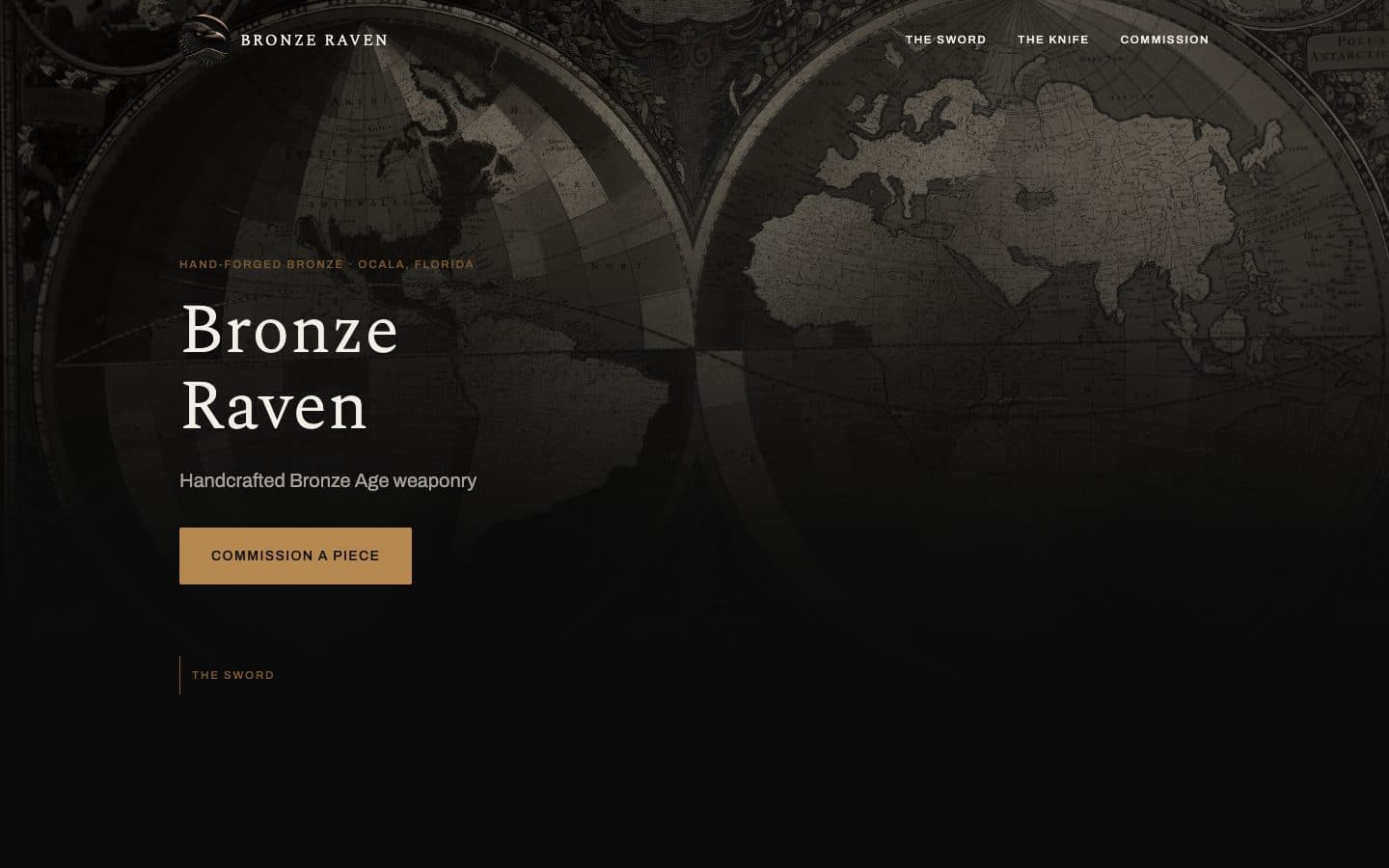 Bronze Raven website