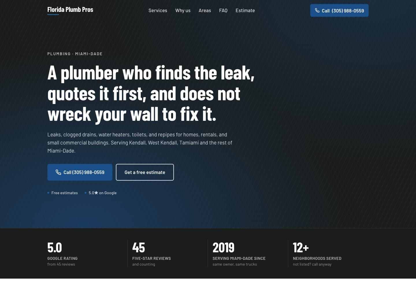 Florida Plumb Pros website