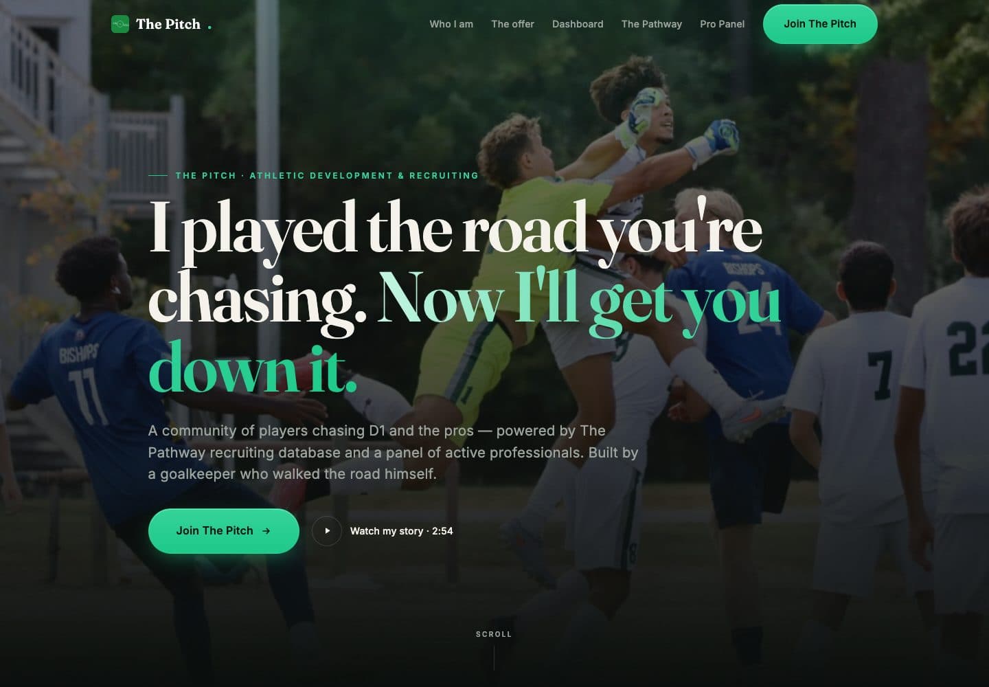 The Pitch website